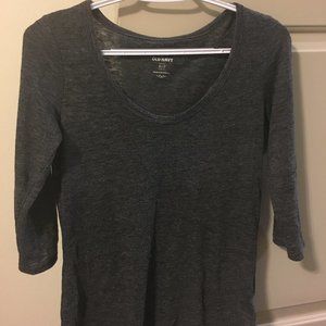 3/4 Sleeve Scoop Neck